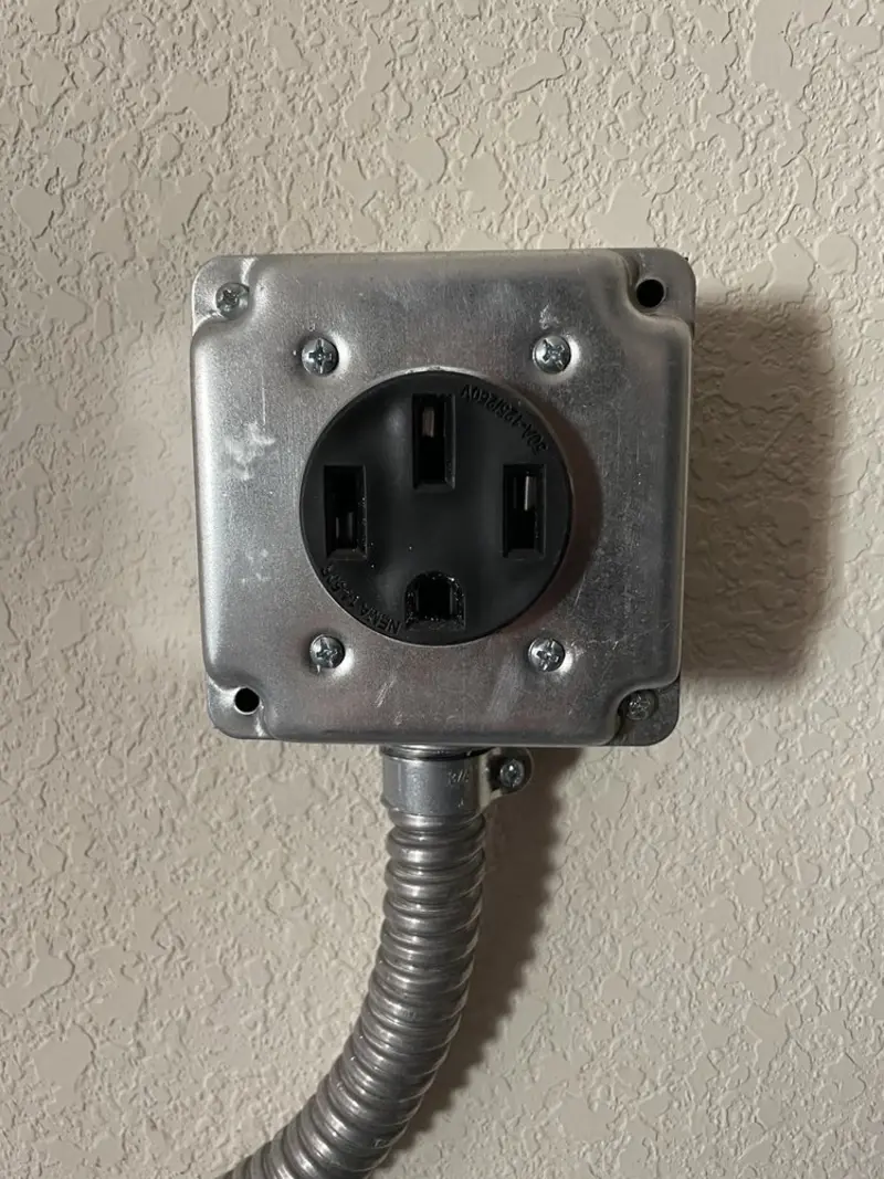 NEMA 14-50 outlet installed for Electrical Panel Upgrade in Prineville